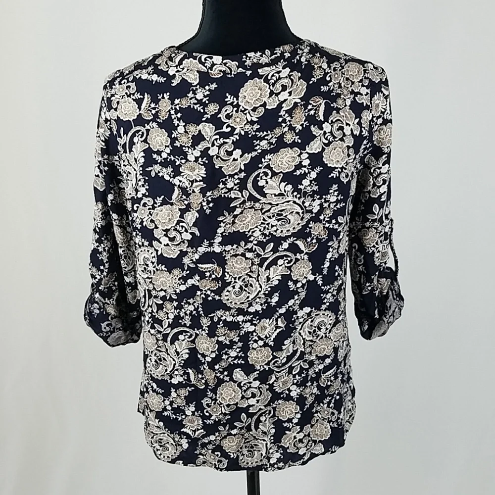 Skies Are Blue women SP blouse‎ peasant embroidered